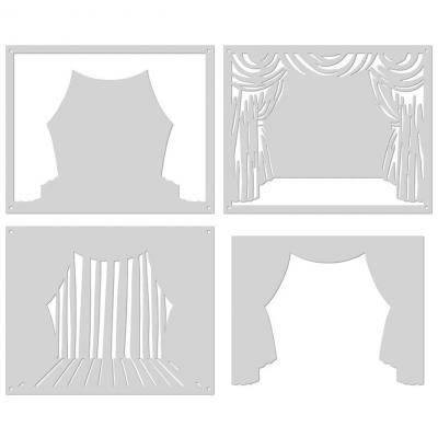 Hero Arts Color Layering Stencil - Stage Curtain